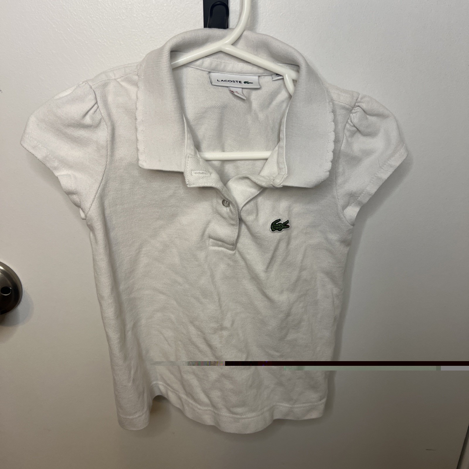 Lacoste Toddler Polo Shirt Unisex 3t White